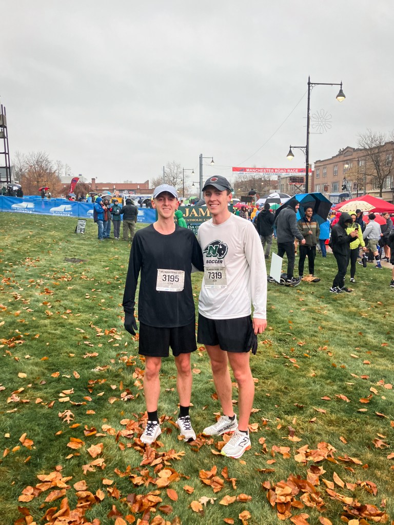 Thanksgiving day Manchester road race in Manchester, Connecticut