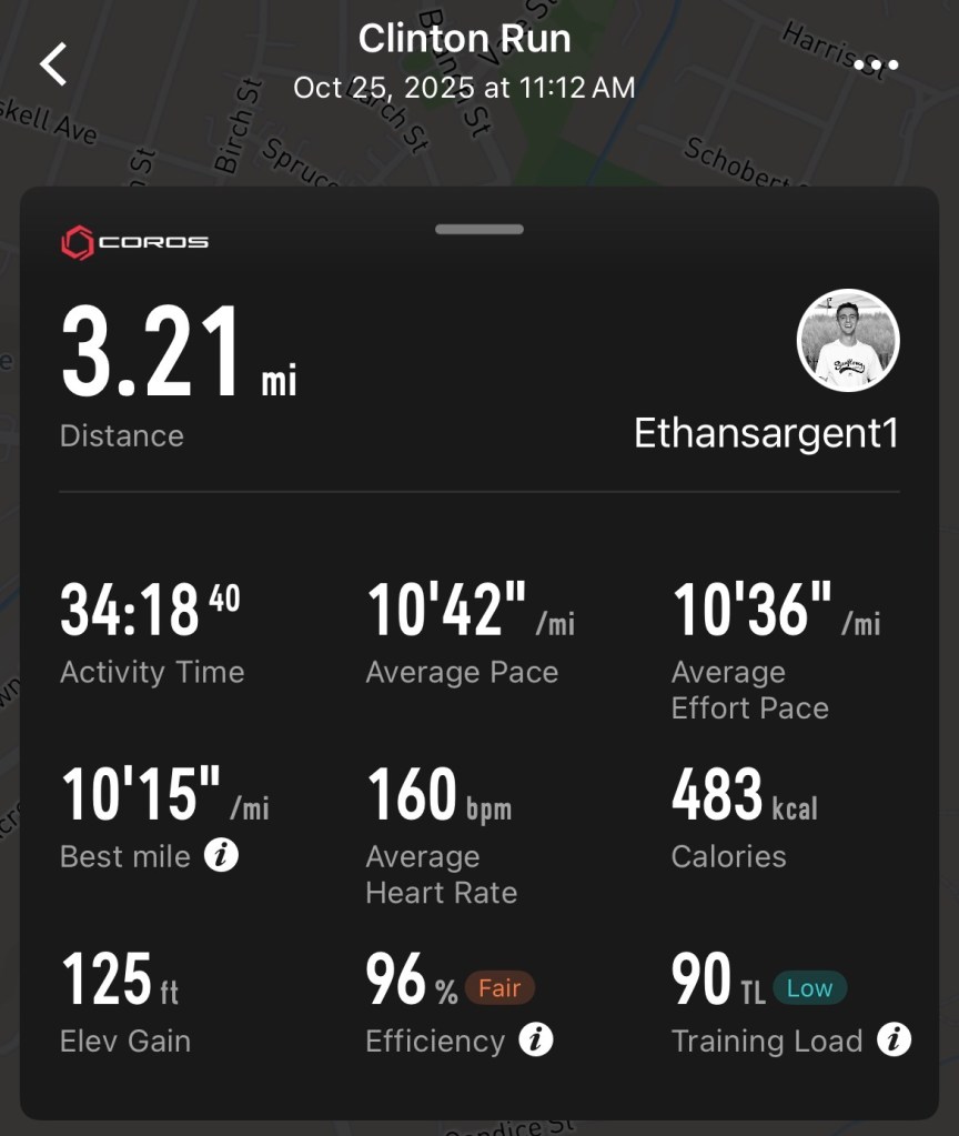 Long run data summary