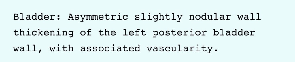 Day + 85 ultrasound results