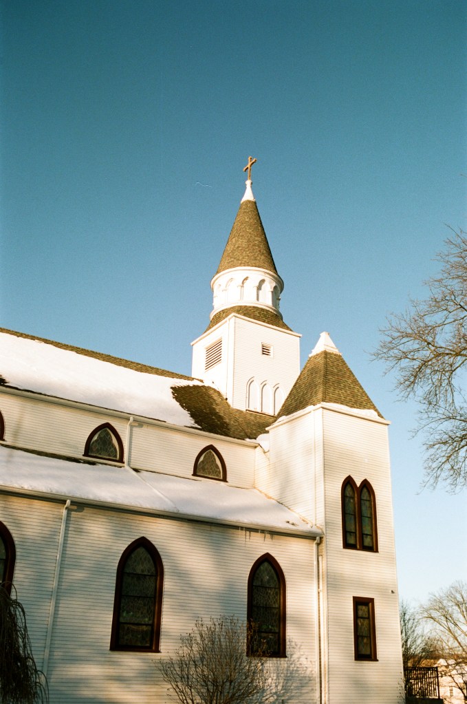 Snowy scene in Manchester, Connecticut 
