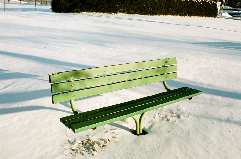 Snowy scene in Manchester, Connecticut 