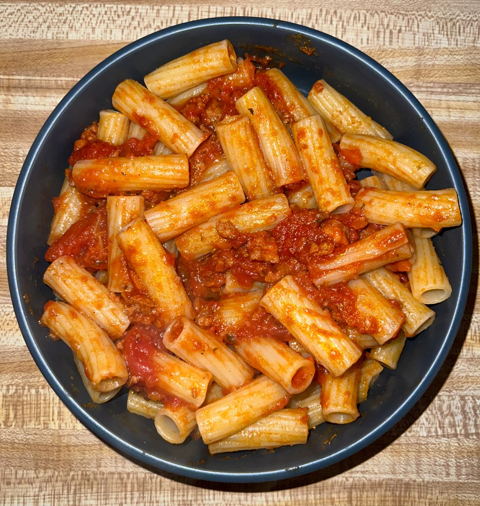 Pasta with bolognese sauce