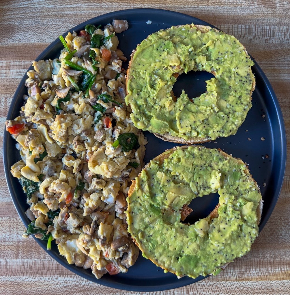 eggs with everything bagel 