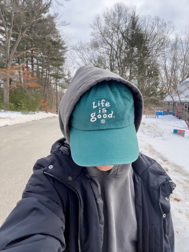 Author out for a walk