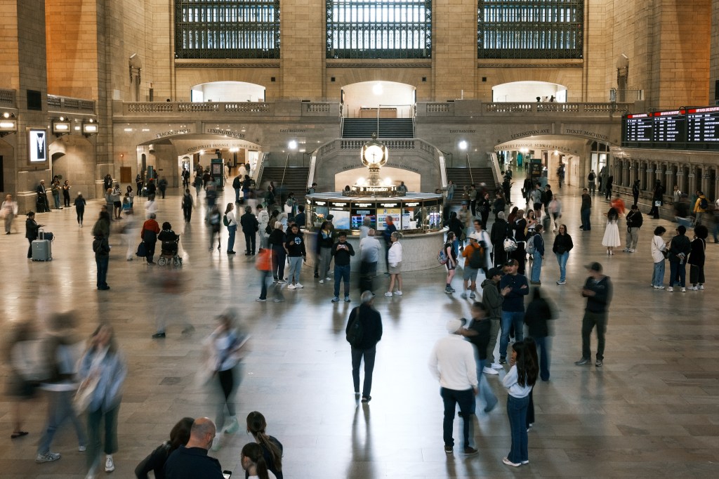 People watching in New York City