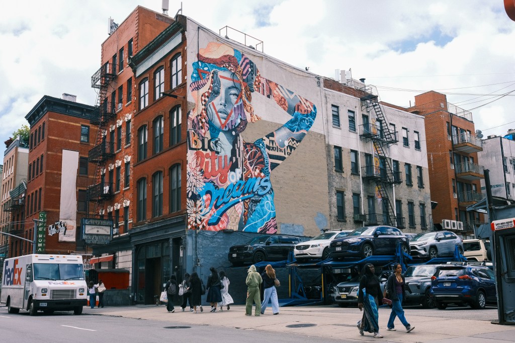People watching in New York City