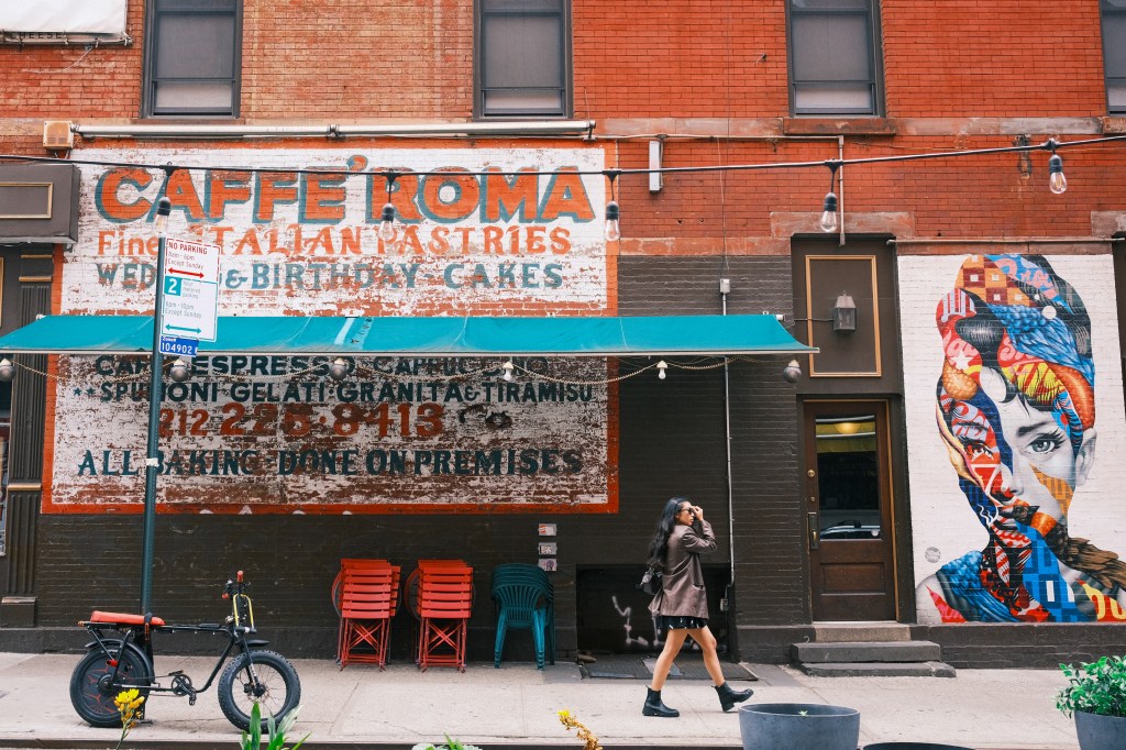 People watching in New York City