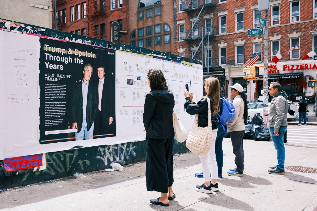 People watching in New York City