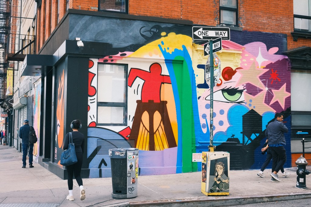 People watching in New York City