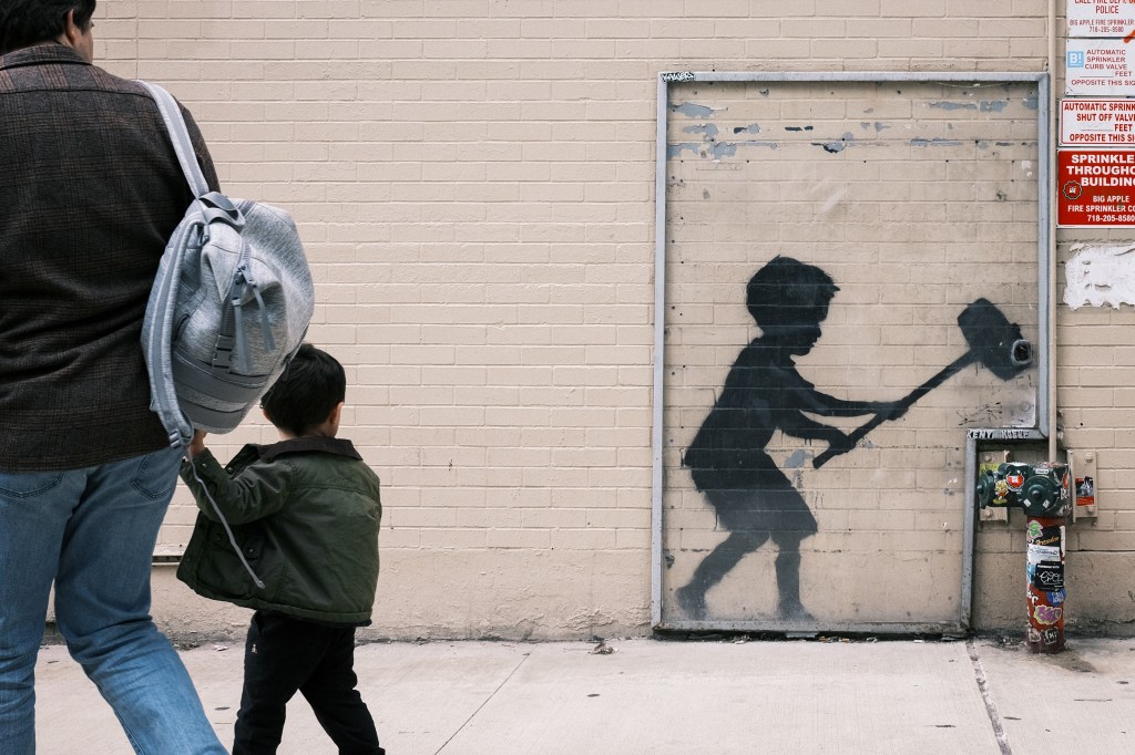 People watching in New York City